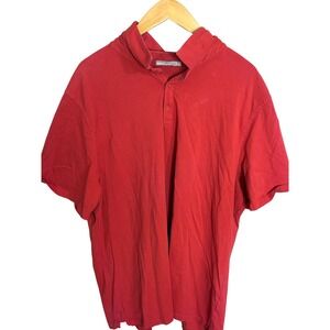 Vince Polo Shirt Mens XXL Red Excellent Short Sleeve Cotton Jersey Classic